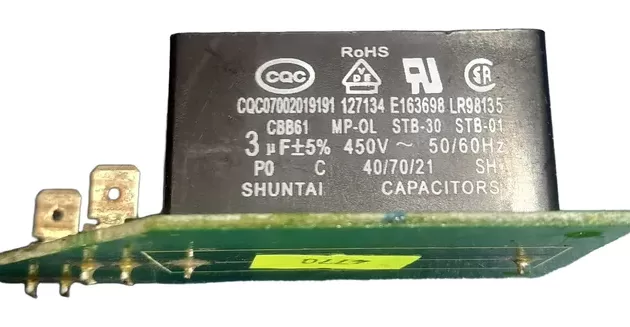 Placa Capacitor do ventiladora evaporadora carrier Carrier UL1-KFR70G