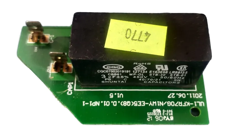 Placa Capacitor do ventiladora evaporadora carrier Carrier UL1-KFR70G - Imagem 2