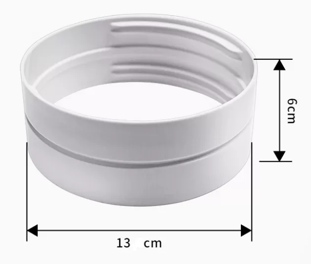 Emenda extensão de tubo 130mm para ar condicionado portátil olimpia splendid Piu 12