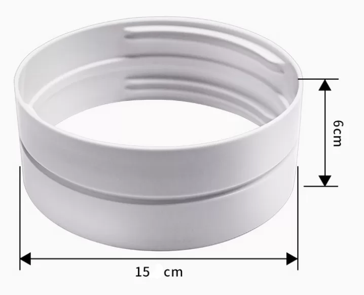 Emenda extensão de tubo rosca interna 15cm para ar condicionado springer midea