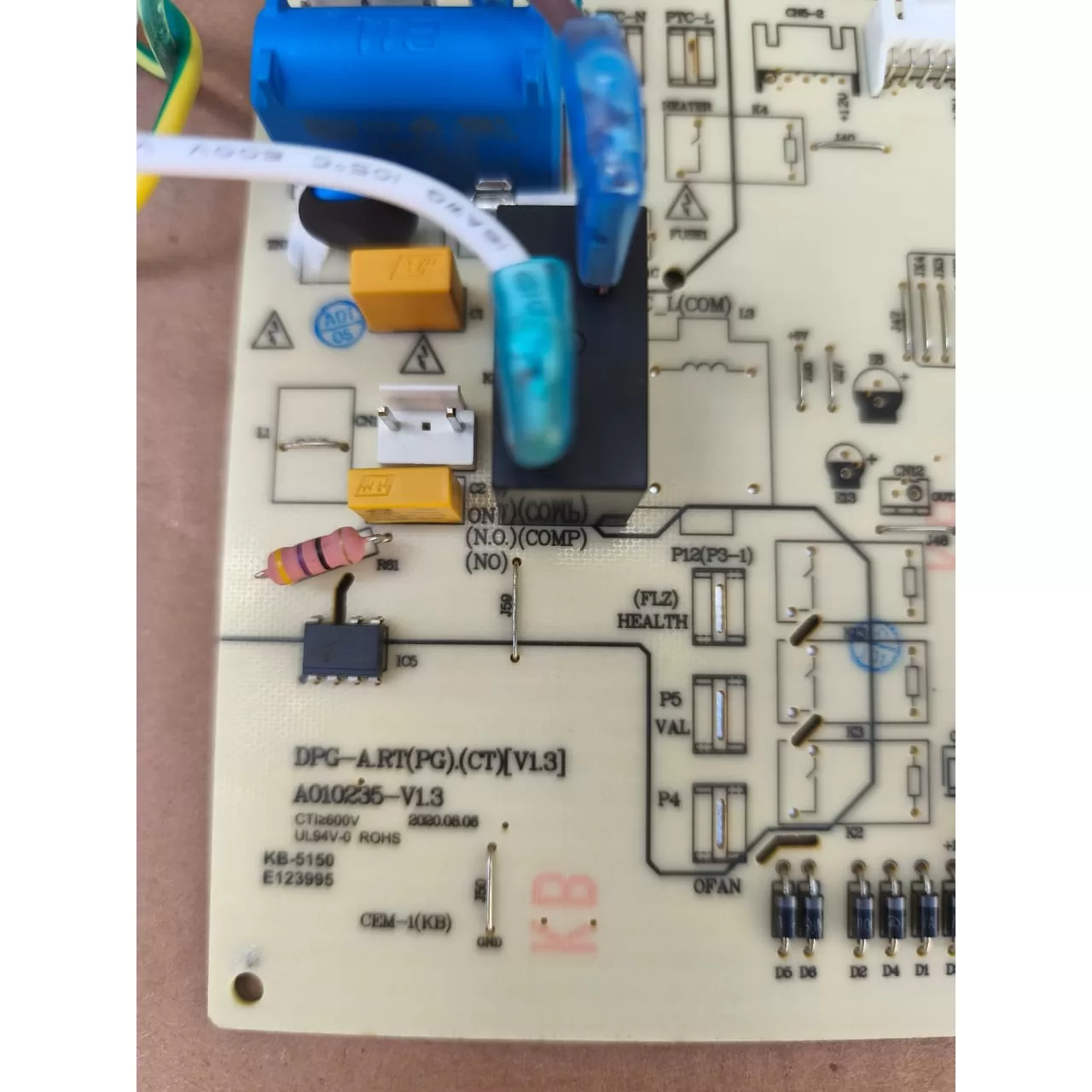 Placa da evaporadora ar condicionado ELgin hafi09b2fb - Imagem 3