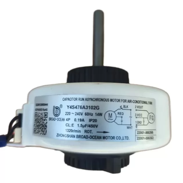 Motor da evaporadora ar condicionado Y4S476A3102G - AGRATTO Elgin