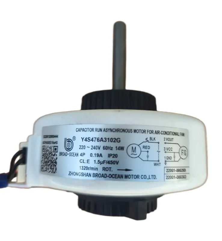 Motor da evaporadora ar condicionado Y4S476A3102G - AGRATTO Elgin