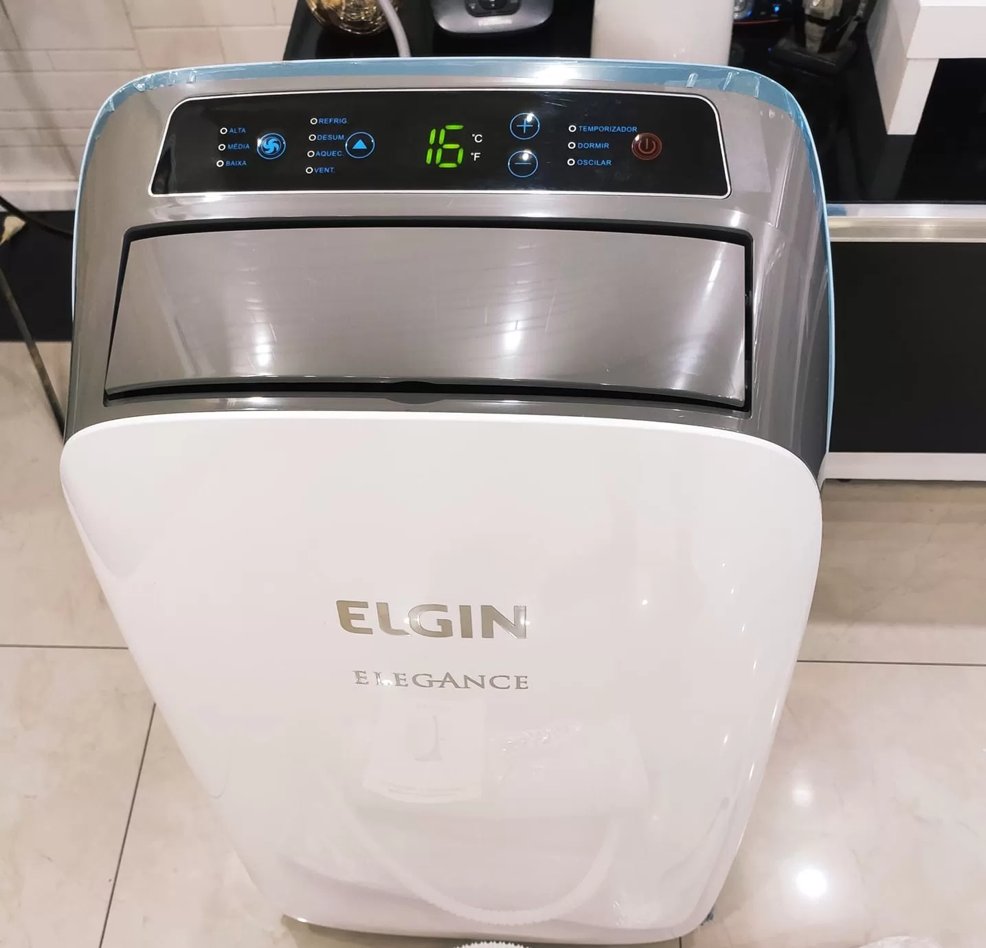 Kit tubo 15cm e regua porta balcao para ar condicionado Portatil electrolux SP12F - Imagem 4