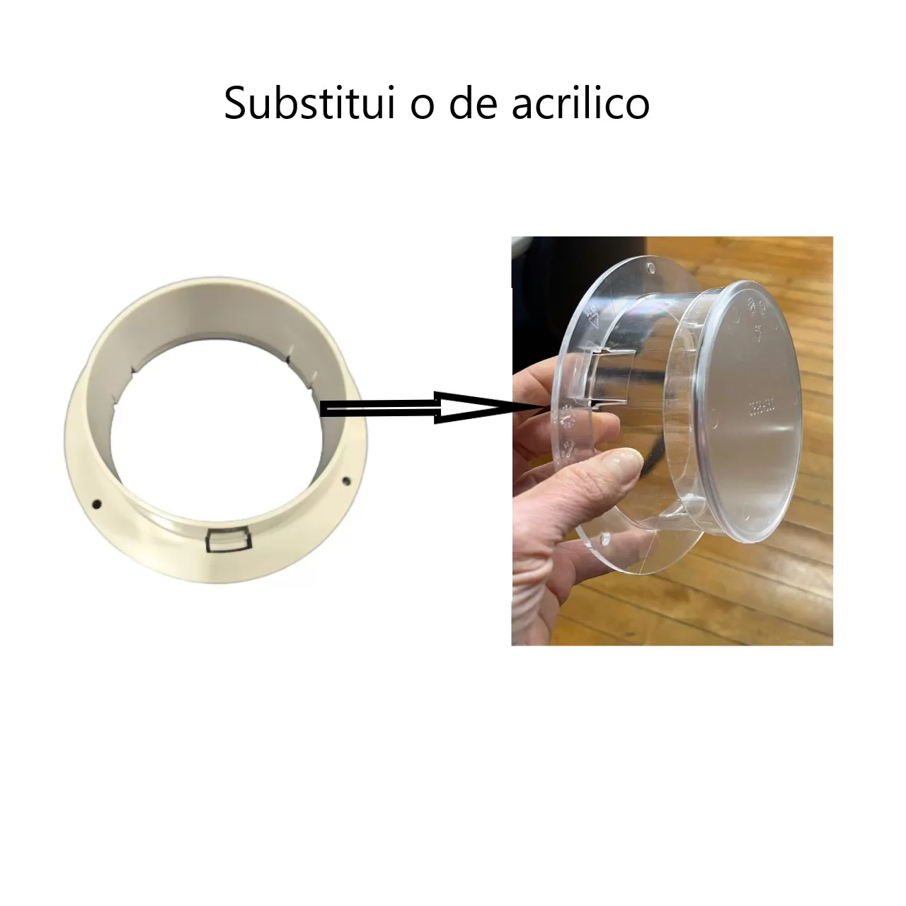 Conector bocal da régua para ar condicionado portátil olímpia splendid Piu 12 - Imagem 7