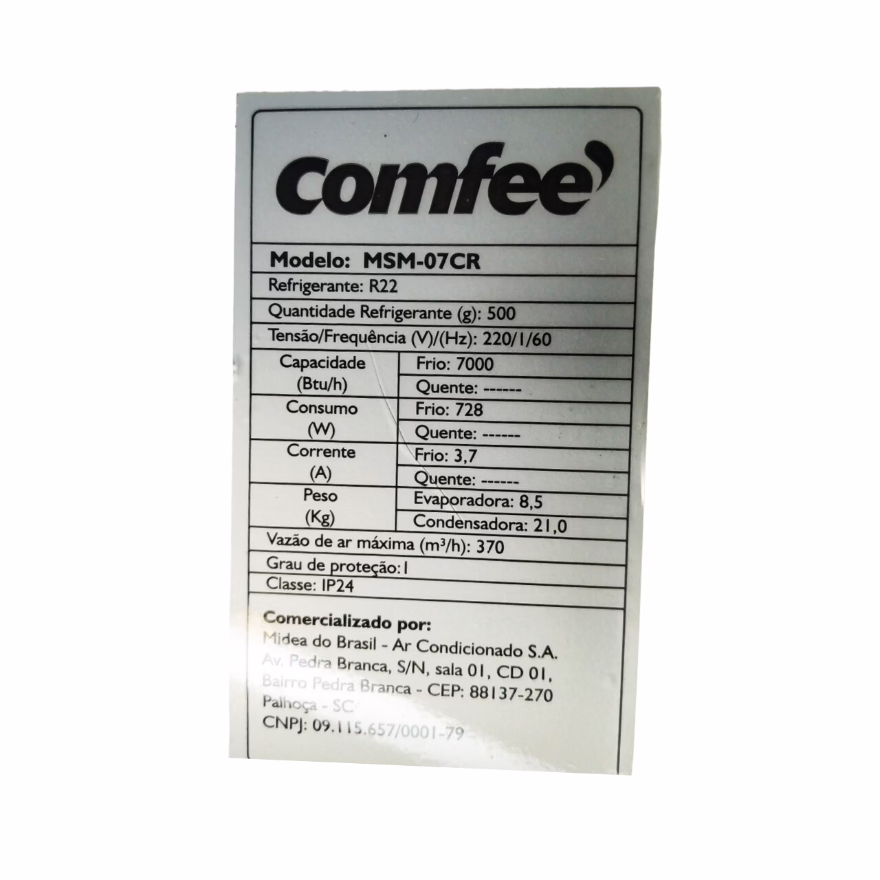 Painel carenagem evaporadora ar condicionado compativel com Comfee Msm-07cr - Imagem 3