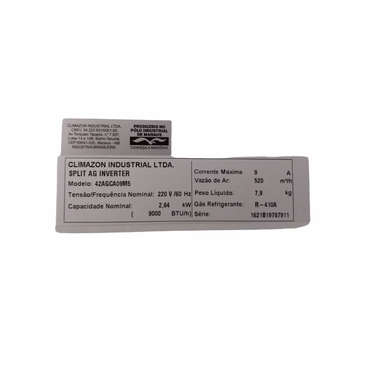 Painel Carenagem Evaporadora Ar Condicionado Compativel Com Springer Midea Inverter 42AGCA09M5 - Imagem 4