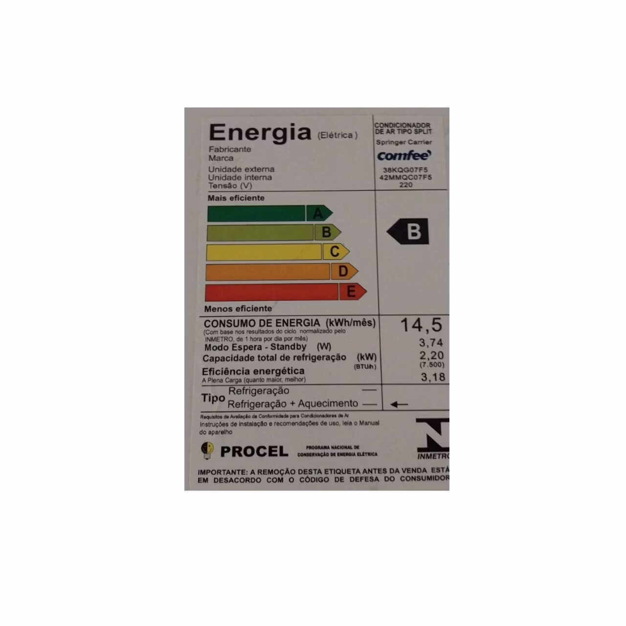 Painel Carenagem Da Evaporadora Ar Condicionado Compativel Com Comfee 42MMQC07F5 - Imagem 4