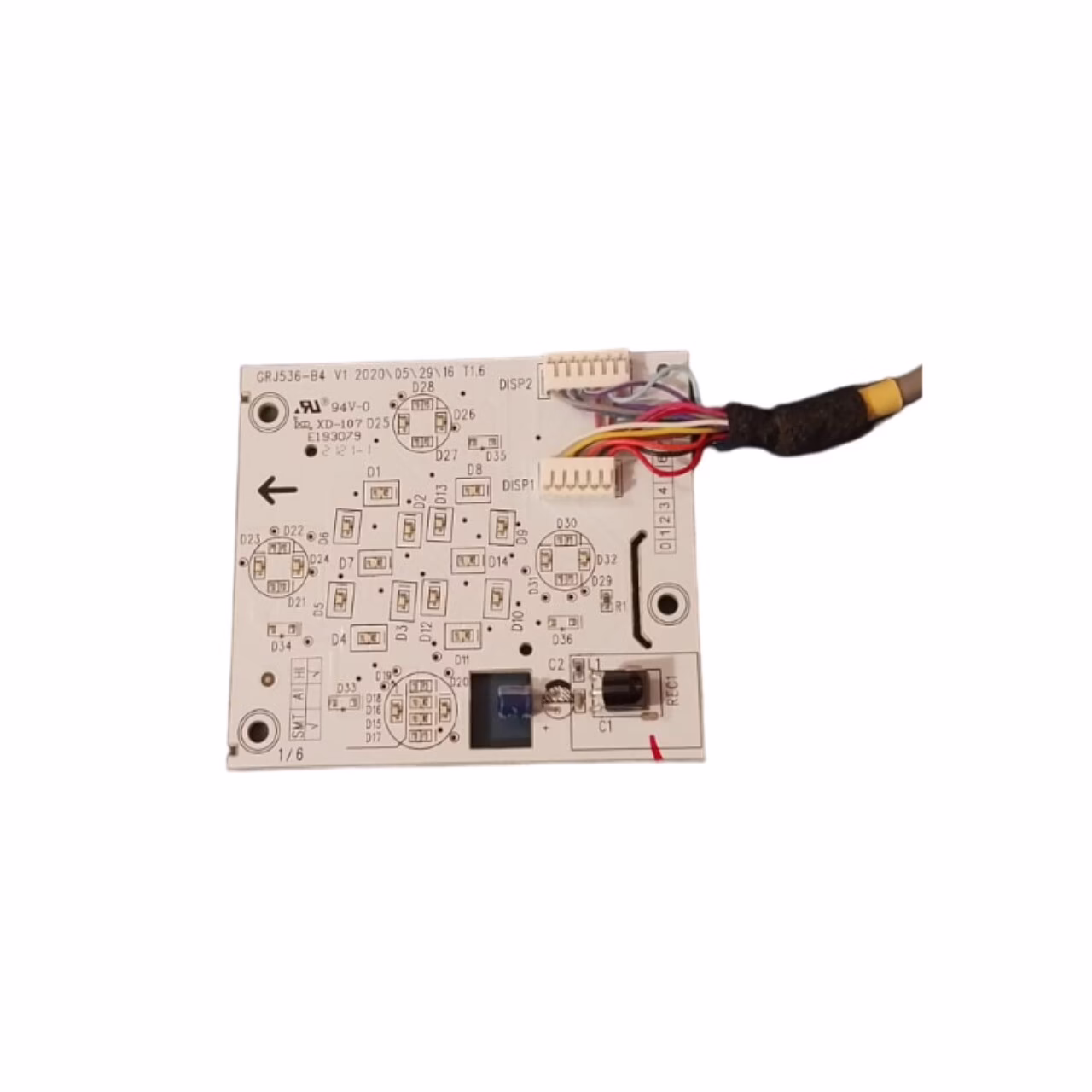 Placa Display Evaporadora Ar Condicionado Compativel Com Gree GWC09QB-D3NNB4C/I - Imagem 2