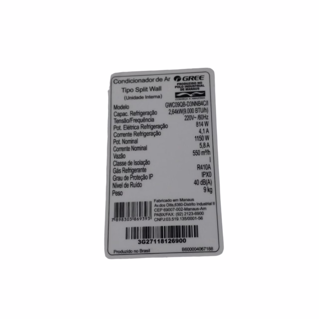 Base Da Serpentina Evaporadora Ar Condicionado Compativel Com Gree GWC09QB-D3NNB4C/I - Imagem 2