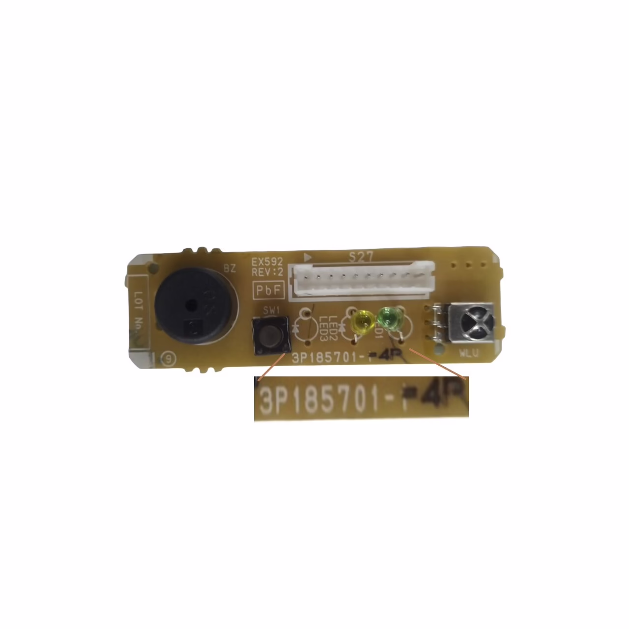 Placa Receptora display daikin FTK12P5VL 10 pinos-3P185701-4P