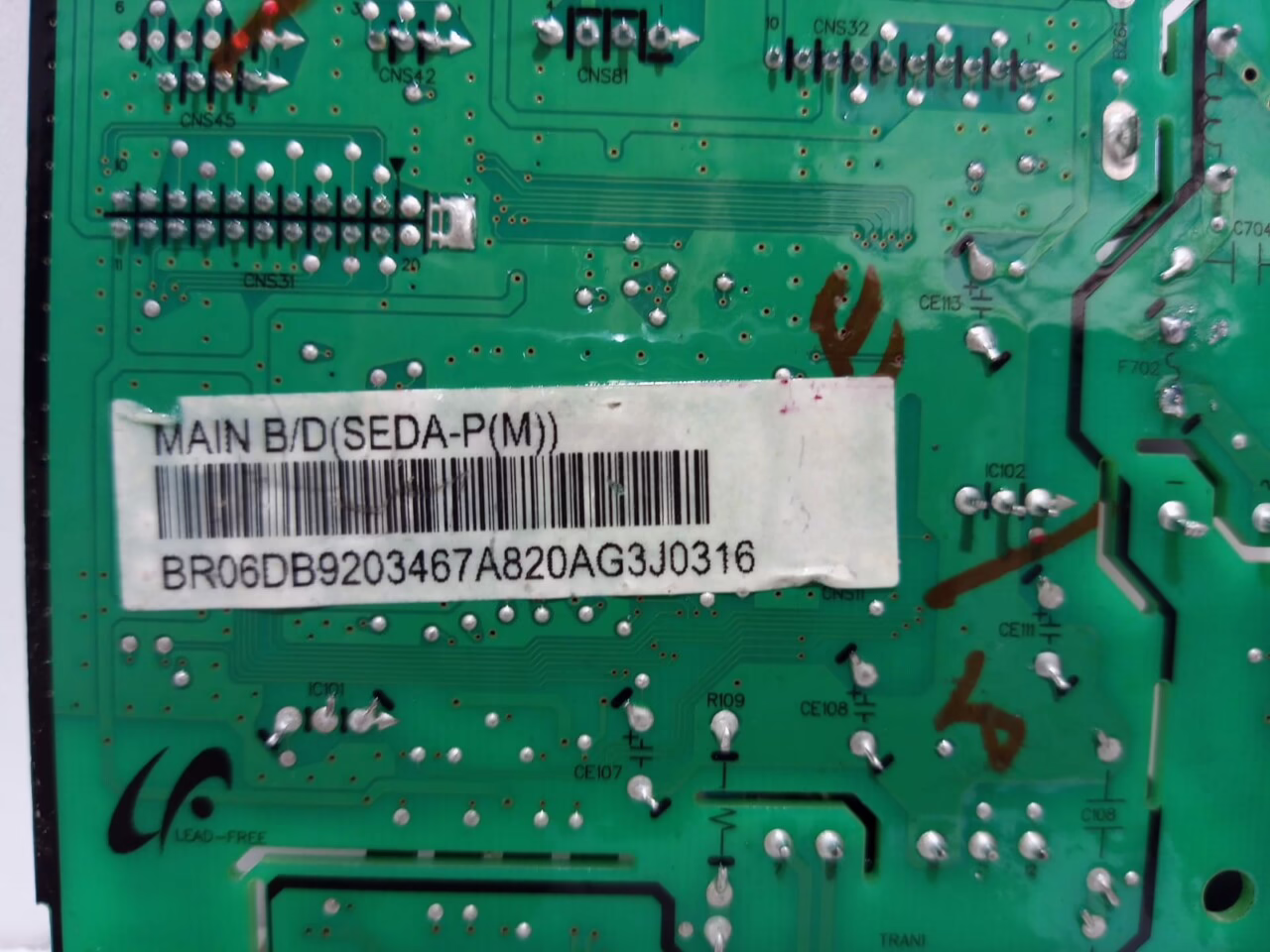 Placa da evaporadora Samsung AQV18PSBTNXAZ - BR06DB9203467A - Imagem 2