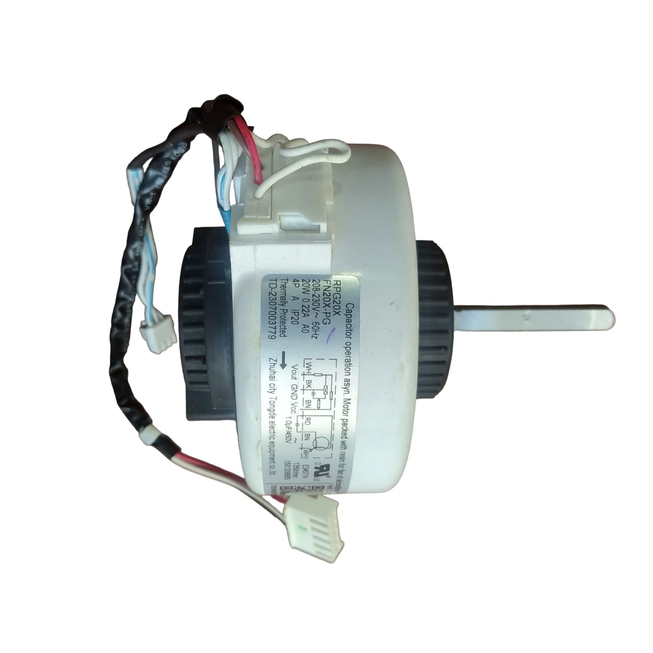 Motor ventilador da evaporadora RPG20X para ar condicionado