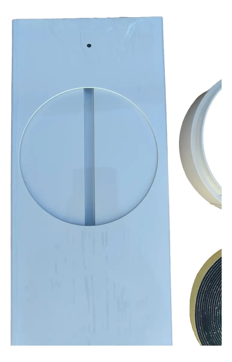 Kit Placas de Régua L16cm furo 14.3cm para Janela e porta balcão ar Portátil