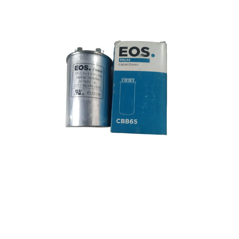 Capacitor Compressor E Ventilador 25uf + 1,5 Mdf 380 Volts