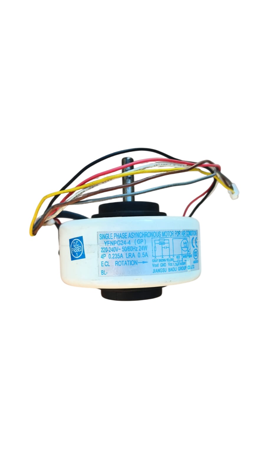 Motor Da Evaporadora Ar Condicionado Yfnp24-4 Compativel Com Brastemp