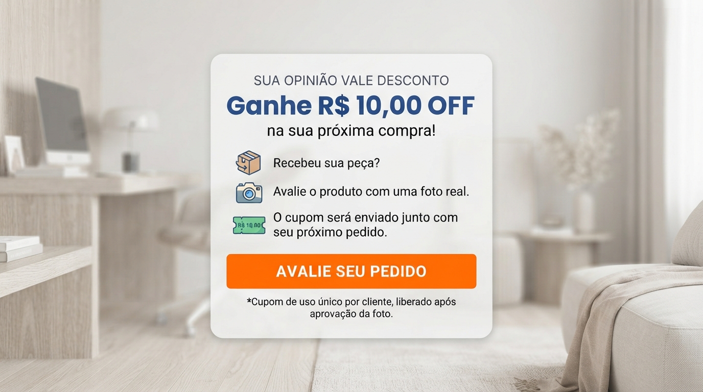 Cupom de desconto por avaliacão